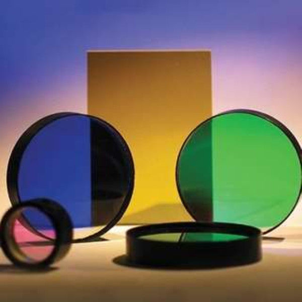 Customizable Round Optical Glass Filters Colored Glass Filters For Color Separation