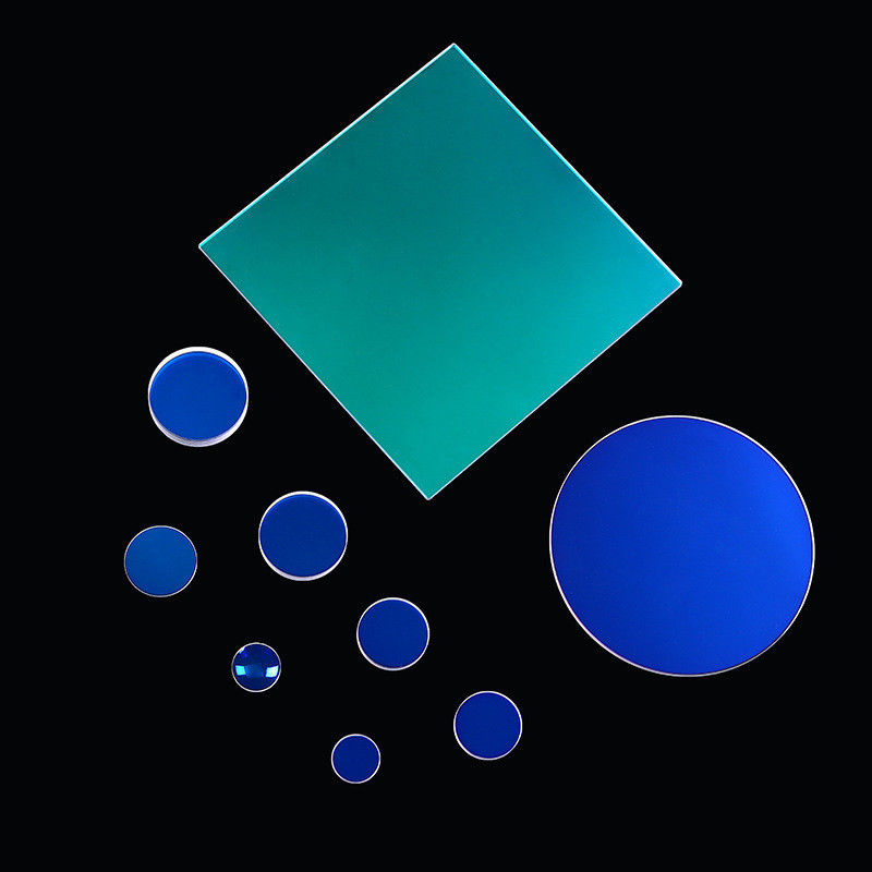 Customizable Round Optical Glass Filters Colored Glass Filters For Color Separation
